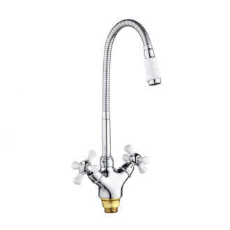 Смеситель для кухни РМС SL92W-279F гибкий излив